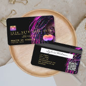 クレジットカードスタイル編組美容師 名刺