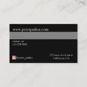 クレジットカードスタイル 名刺 (裏面)