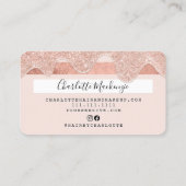 クレジットカードバラ金ゴールドグリッターのドリップスシック美しい 名刺 (裏面)