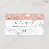 クレジットカードバラ金ゴールドグリッタードリップマーブル美しい 名刺 (裏面)