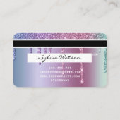 クレジットカードバラ金ゴールド滴下金ゴールド人魚 名刺 (裏面)