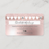 クレジットカードバラ金ゴールド金属グリッターロイヤリティ 名刺 (裏面)