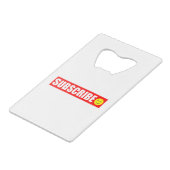 クレジットカードボトルオープナーの購読 クレジットカード栓抜き (正面アングル)