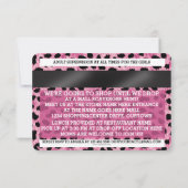 クレジットカードモールスカベンジャー狩りパーティの招待状 招待状 (裏面)