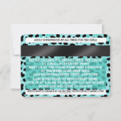 クレジットカードモールスカベンジャー狩りパーティの招待状 招待状 (裏面)