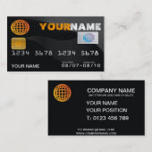 クレジットカードルックビジネスカード 名刺 (正面/裏面)