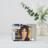 クレジットカード写真の卒業名カード コーリングカード (スタンド正面)