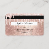 クレジットカード式バラ金ゴールドグリッタードリンク 名刺 (裏面)