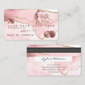 クレジットカード式バラ金ゴールドゲート美容師 名刺 (正面/裏面)