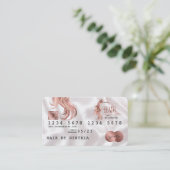 クレジットカード式バラ金ゴールド美容師 名刺 (スタンド正面)