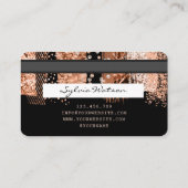 クレジットカード式バラ金ゴールド銅ブラシ 名刺 (裏面)