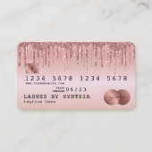 クレジットカード式滴下バラ金ゴールドロイヤリティカード 名刺 (正面)