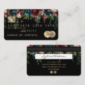 クレジットカード式滴下金ゴールドフローラ 名刺 (正面/裏面)