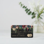 クレジットカード式滴下金ゴールドフローラ 名刺 (スタンド正面)