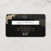 クレジットカード式金ゴールドハニカムロフェミニンゴ 名刺 (裏面)