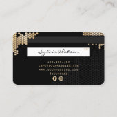 クレジットカード式金ゴールドハニカムロフェミニンゴ 名刺 (裏面)