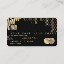 クレジットカード式金ゴールドフェミニンハニカム