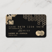 クレジットカード式金ゴールドフェミニンハニカム