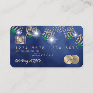 クレジットカード形式のATMマネーキャッシュ 名刺