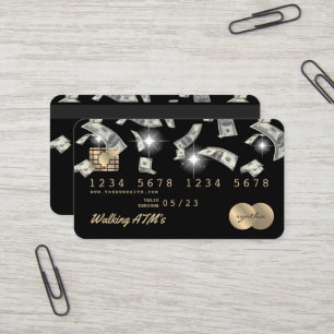 クレジットカード形式のATMマネーキャッシュ 名刺