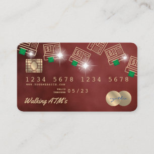 クレジットカード形式のATMマネーキャッシュ 名刺