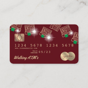 クレジットカード形式のATMマネーキャッシュ 名刺