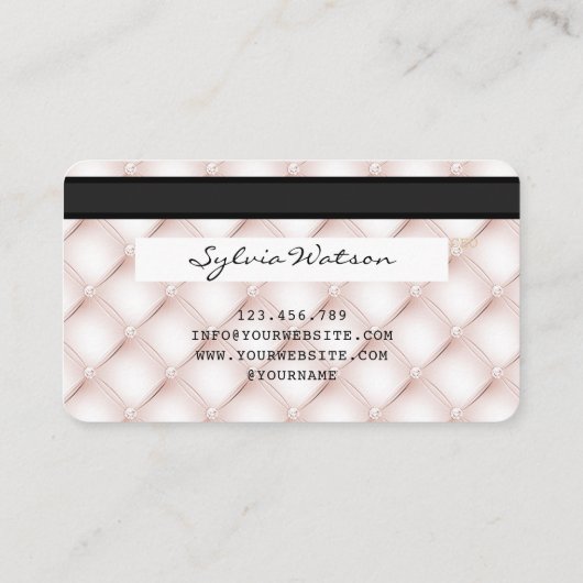 クレジットカード方式のバラ金ゴールド 名刺 (裏面)