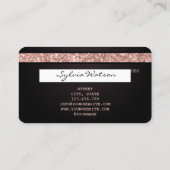 クレジットカード方式の爪、 ネイル技術者ネイルアート 名刺 (裏面)