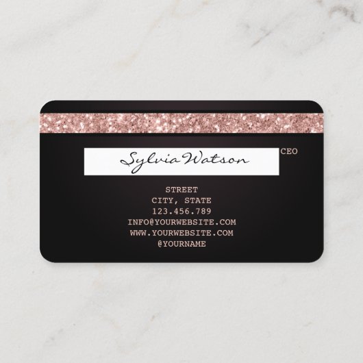 クレジットカード方式の爪、 ネイル技術者ネイルアート 名刺 (裏面)