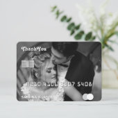 クレジットカード結婚写真のサンキューカード サンキューカード (スタンド正面)