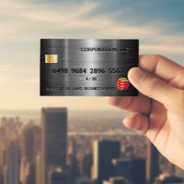 クレジットカード |シルバー・メタリック 名刺