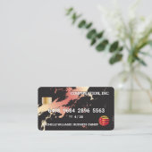 クレジットカード | バラ金属 | 大理石 名刺 (スタンド正面)