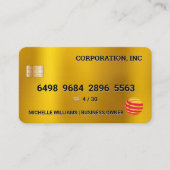 クレジットカード |ブリリアント金ゴールド 名刺