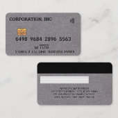 クレジットカード |リネンの背景 名刺 (正面/裏面)