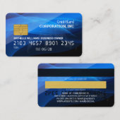 クレジットカード | 世界地図 | 光沢 名刺 (正面/裏面)