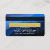 クレジットカード | 世界地図 | 光沢 名刺 (裏面)