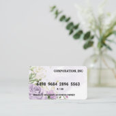 クレジットカード |花の背景 名刺 (スタンド正面)