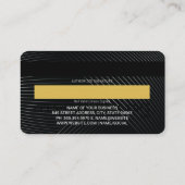 クレジットカード |行 名刺 (裏面)