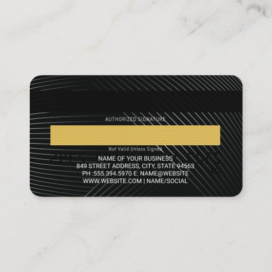 クレジットカード |行 名刺 (裏面)