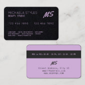 クレジットカー刺激を受けたドがピンク色に見える 名刺 (正面/裏面)