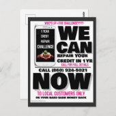 クレジット修復チャレンジのポストカード ポストカード (正面/裏面)