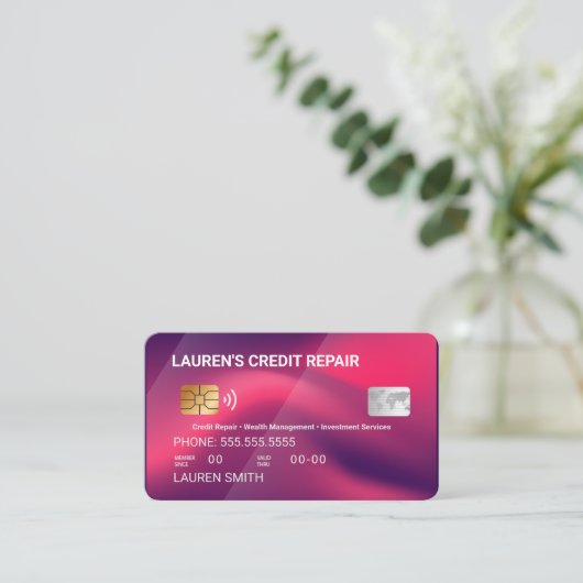 クレジット修復 名刺 (スタンド正面)