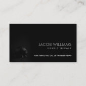 クレジット修理のスローガン名刺 名刺 (正面)