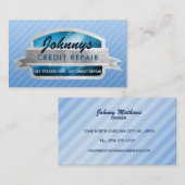 クレジット修理のスローガン名刺 名刺 (正面/裏面)