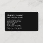 クレジット修理クレジット・カード 名刺 (裏面)