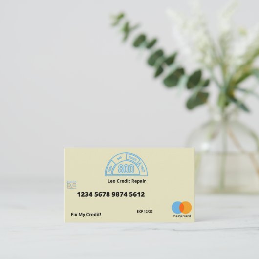 クレジット修理名刺 名刺 (スタンド正面)