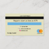 クレジット修理名刺 名刺 (裏面)