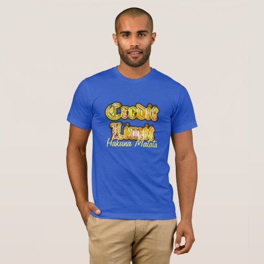 クレジット制限デザイナーTシャツ Tシャツ (正面フル)