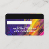 クレジット | デビットカード | クリエイティブ作家 名刺 (裏面)