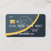 クレジット | デビットカード | グローバル 名刺 (正面)